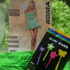 Complete! New Tinkerbell Costume W/all the Bells~